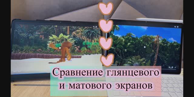 Сравнение глянцевого и матового экранов. Видеообзор 