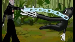 Пин хэд против картун кэта. Pinhead vs Cartoon cat (Dc2)