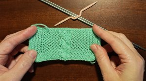 Простая коса спицами 💫