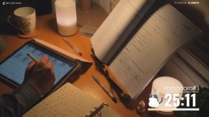 5 часов STUDY WITH ME ｜ Calm Piano🎹, Rain Sounds ☔ ｜ Pomodoro 50-10 ｜ Late night🌙