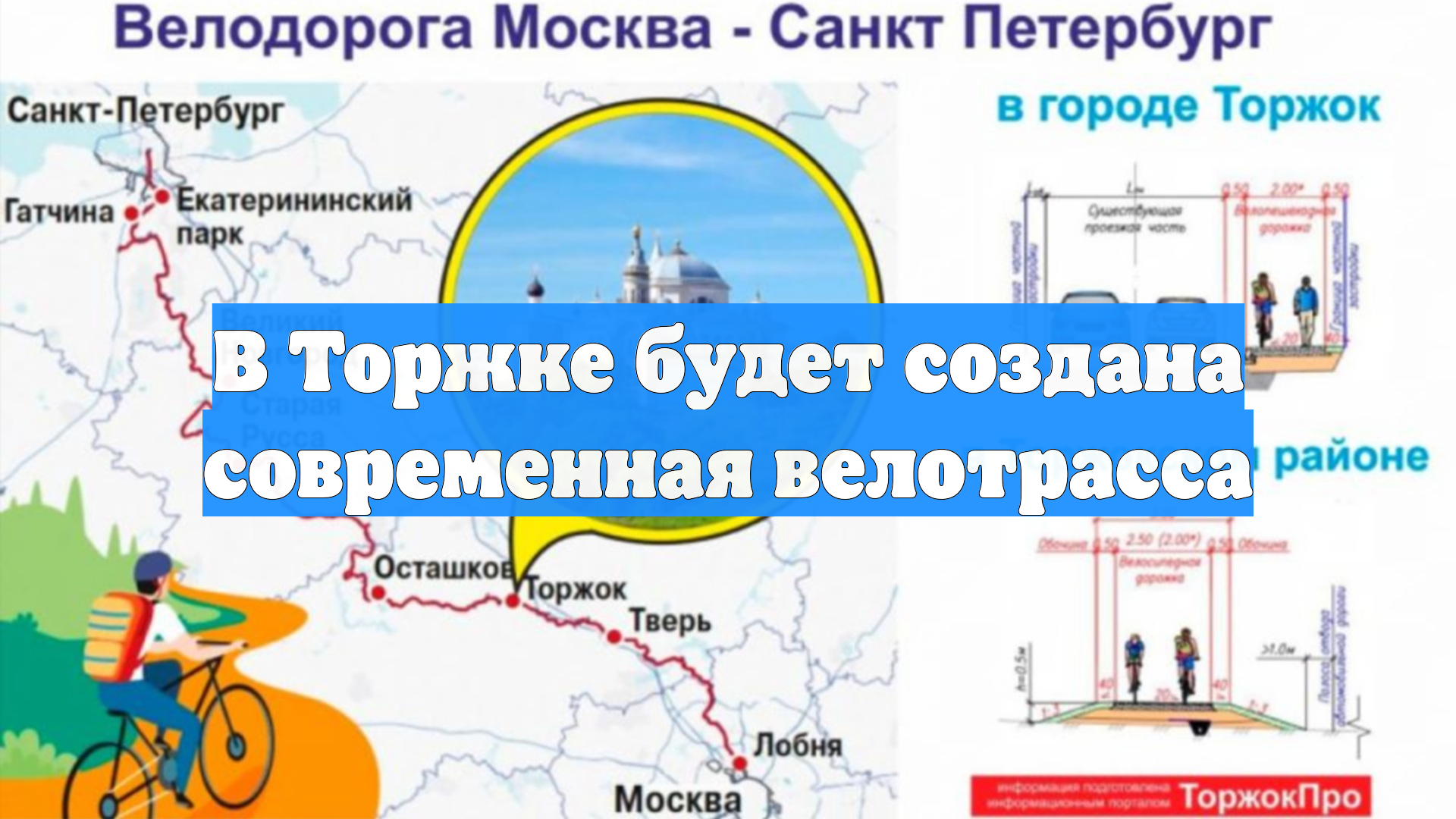 В Торжке будет создана современная велотрасса