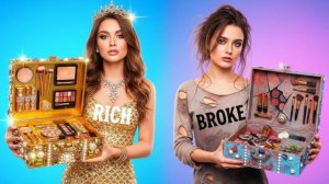 5⭐ против 1⭐ лайфхаков красоты 💝 Дешёвое vs миллиардерское преображение ✨