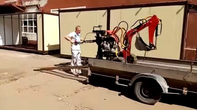 Часть 3. Короткое видео о мини экскаваторе А23-М.