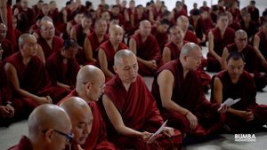 В монастыре Дрепунг Гоманг состоялась церемония вручения хадаков монахам, получившим звание геше