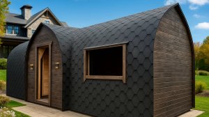 Восьмиметровая баня ВИКИНГ без окон 😅 😱