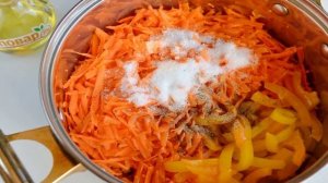 Морковь с перцем на зиму