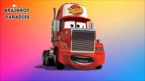 ПРАВИЛЬНО УГАДАЙТЕ ЦВЕТА МАШИНОК MACK TRUCK LIGHTNING MCQUEEN & DJ CAR 2