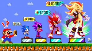 💰 Марио пытается купить все эволюции Супер Соника!