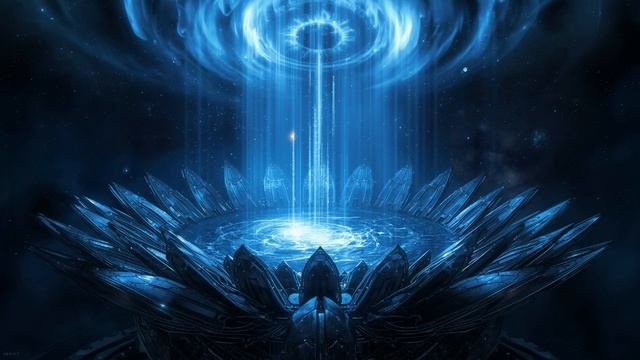 Moon That Blooms Like A Flower 🌸 2-Hour Serene Ambience ｜ Inner Ocean ｜ Spiral Auroras ｜ Sci-Fi