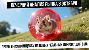 Вечерний анализ рынка 8 октября. Мощное падение на новых "красных" линиях для США. Что дальше?