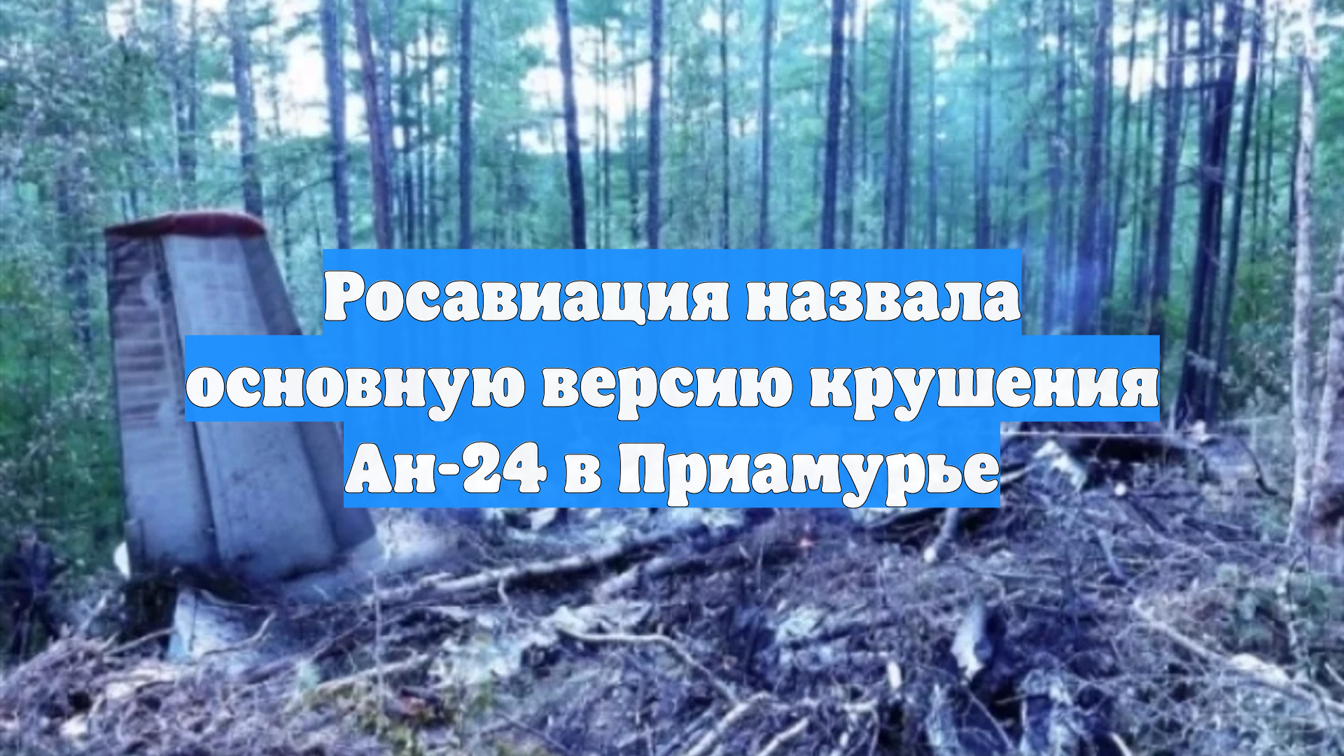 Росавиация назвала основную версию крушения Ан-24 в Приамурье
