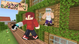 СБЕЖАЛ С ПОМОЩЬЮ ПОРТАЛ ГАНА ОТ ЗЛЫХ РОДИТЕЛЕЙ В SCHOOLBOY RUNAWAY В МАЙНКРАФТ!