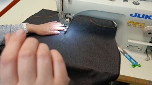 МК Пошив джинсовой юбки. Часть 11