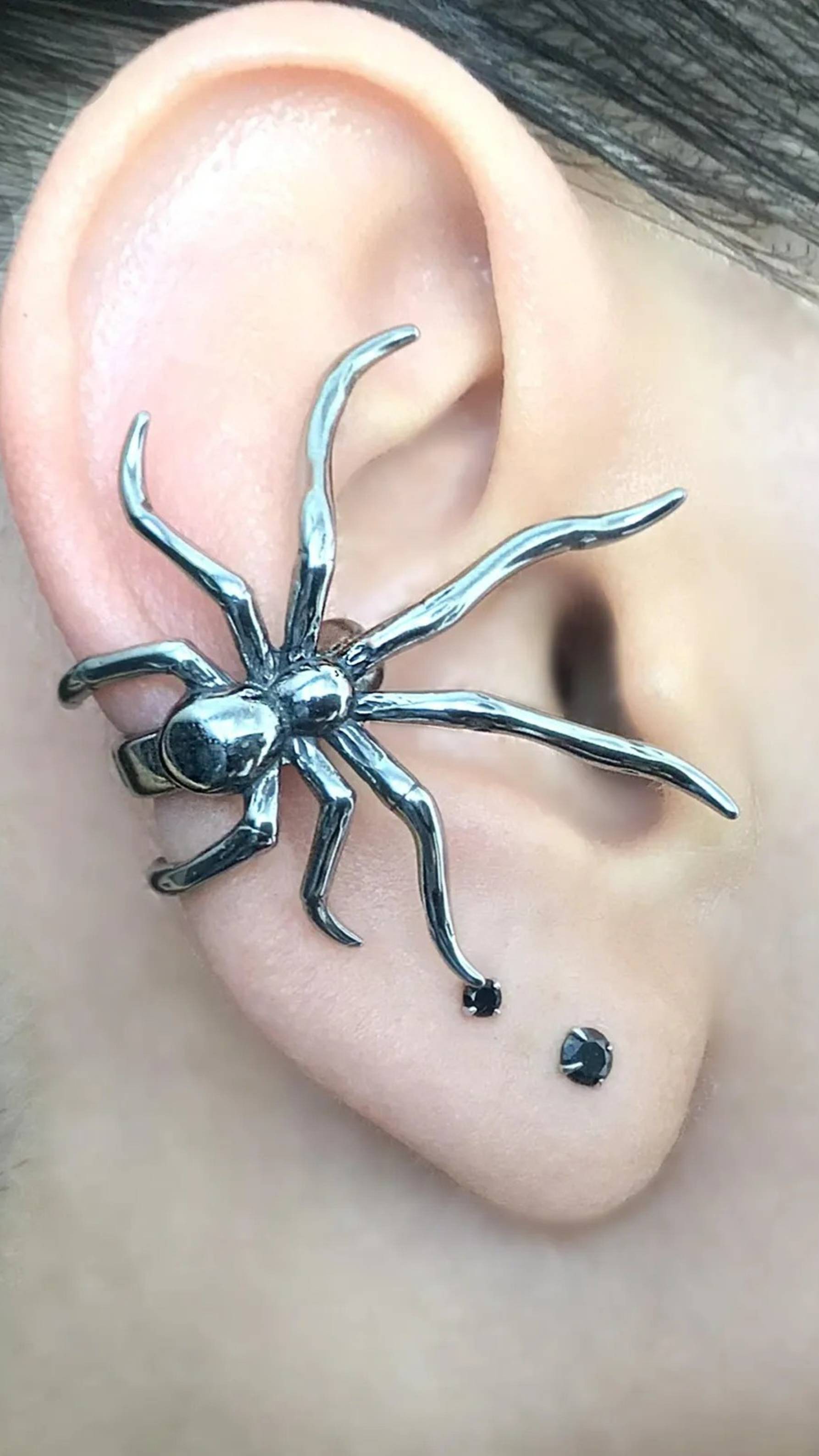 Крупный кафф без прокола "Странствующий паук" от StarfallShop