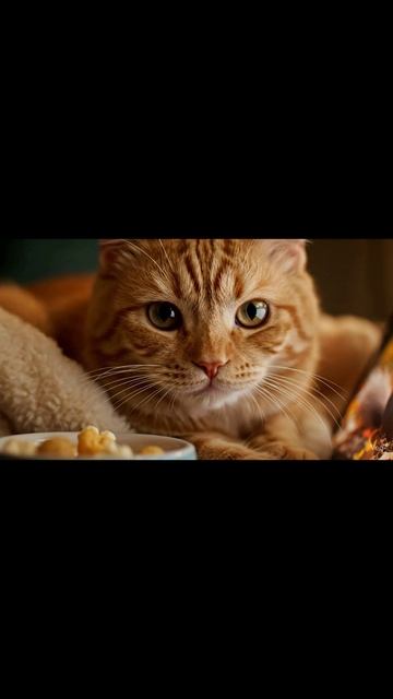 Устроил коту осенний киномарафон 🍿 Он очень увлечен | Cat Watching TV #shorts #cute #cat