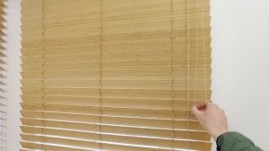 Горизонтальные жалюзи Coulisse 50 мм. Бамбук натуральный. упарвление шнур. SVIL