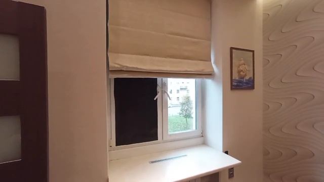Рулонные шторы Coulisse с электроприводом, управление пультом.  Монтаж в оконный проем. SVIL