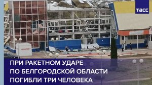 При ракетном ударе по Белгородской области погибли три человека