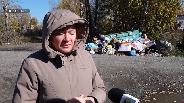 Жители поселка Центральный жалуются на контейнерную площадку, которая сделана ненадлежащим образом