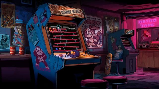 Teenage Room ⧸⧸ Donkey Kong Retro Synthwave 80s Lofi Work & Focus