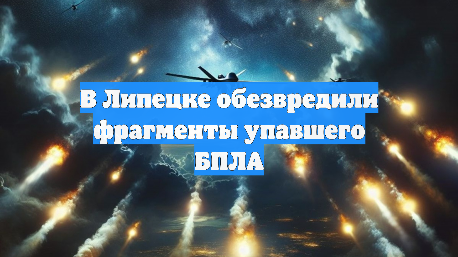 В Липецке обезвредили фрагменты упавшего БПЛА