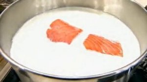 Молочный суп с рыбой