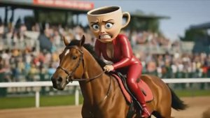 Балерина Капучино Участвует в Скачках!