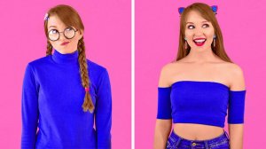 Крутые лайфхаки для переделки одежды 👗 Идеи для преображения от 123 GO! ✨