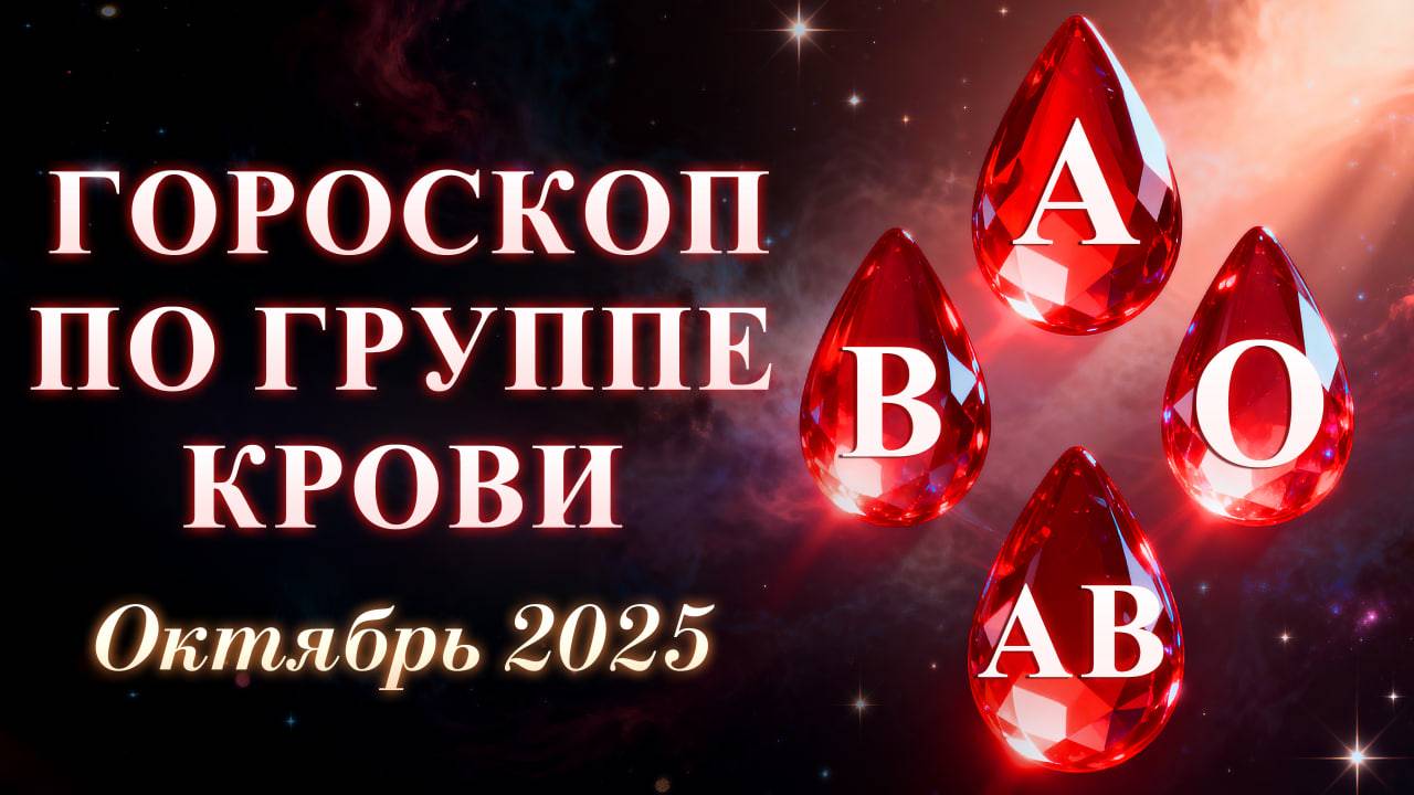 🔮УЗНАЙ СВОЙ ПРОГНОЗ. ГОРОСКОП по группе крови на Октябрь 2025🔮