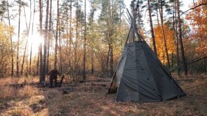 24 ЧАСА В "ТИПИ" (ВИГВАМ) - выживание!