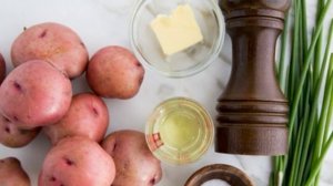 Молодой картофель обжаренный