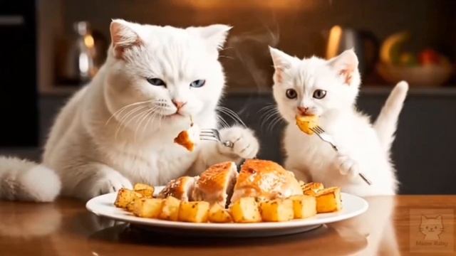 Котики - истории из жизни семейства белых 1 часть