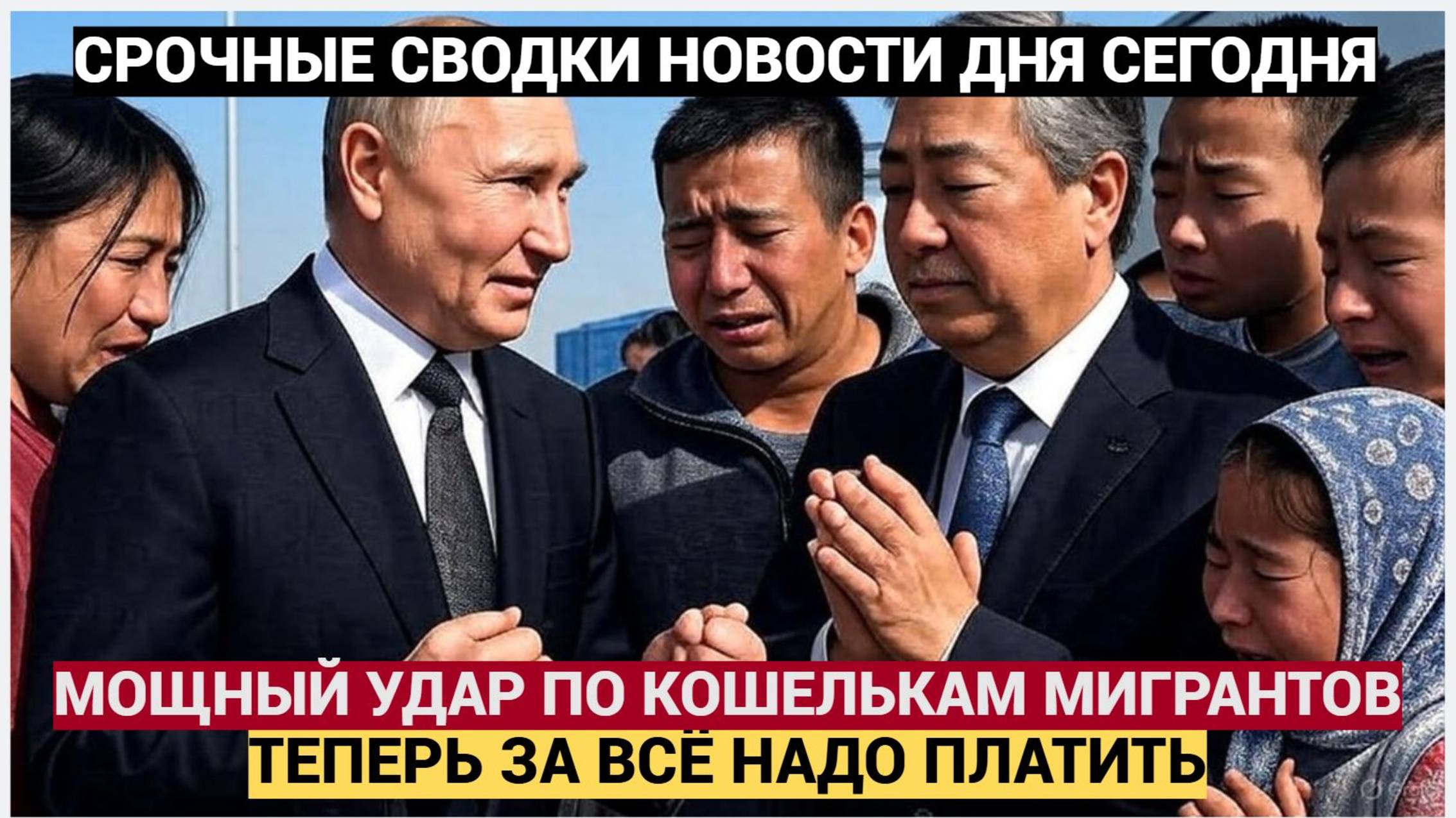 СЕНСАЦИЯ! В РОССИИ НАНЕСЛИ МОЩНЫЙ УДАР ПО ВСЕММИГРАНТАМ! ТЕПЕРЬ ЗА ВСЁ ПЛАТИТЕ! НОВОСТИ