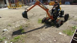 Испытание нового мини экскаватора