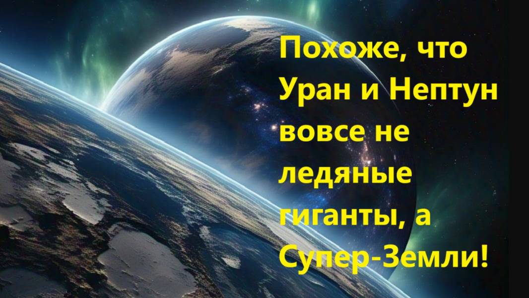 Похоже, что Уран и Нептун вовсе не ледяные гиганты, а Супер-Земли!