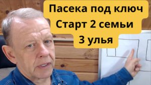 Почему создание Пасеки под ключ стартует с  2семьи и 3 ульев