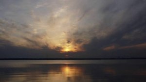 Волшебный закат на озере Смолино.