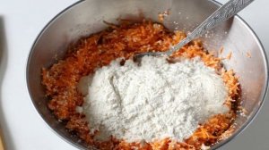 Морковные оладьи с творогом