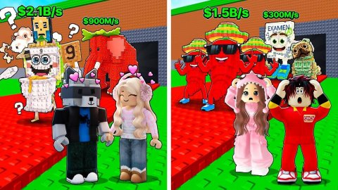 БИТВА ПАР – Ерокс и Маша vs. Рашик и Настя в Steal a Brainrot... Всё пошло не плану