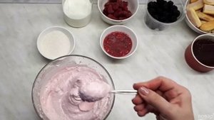 Малиновый трайфл (слоеный десерт)