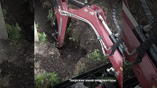 Мини экскаватор А23М. Работа в стесненых условиях.