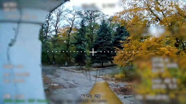 Донбасс. «Рубикон» поразил САУ 2С22 Богдана ВСУ в парковой зоне н.п. Константиновка