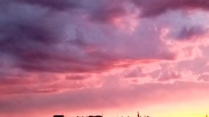 Красочный закат. Подмосковье, Ивантеевка.