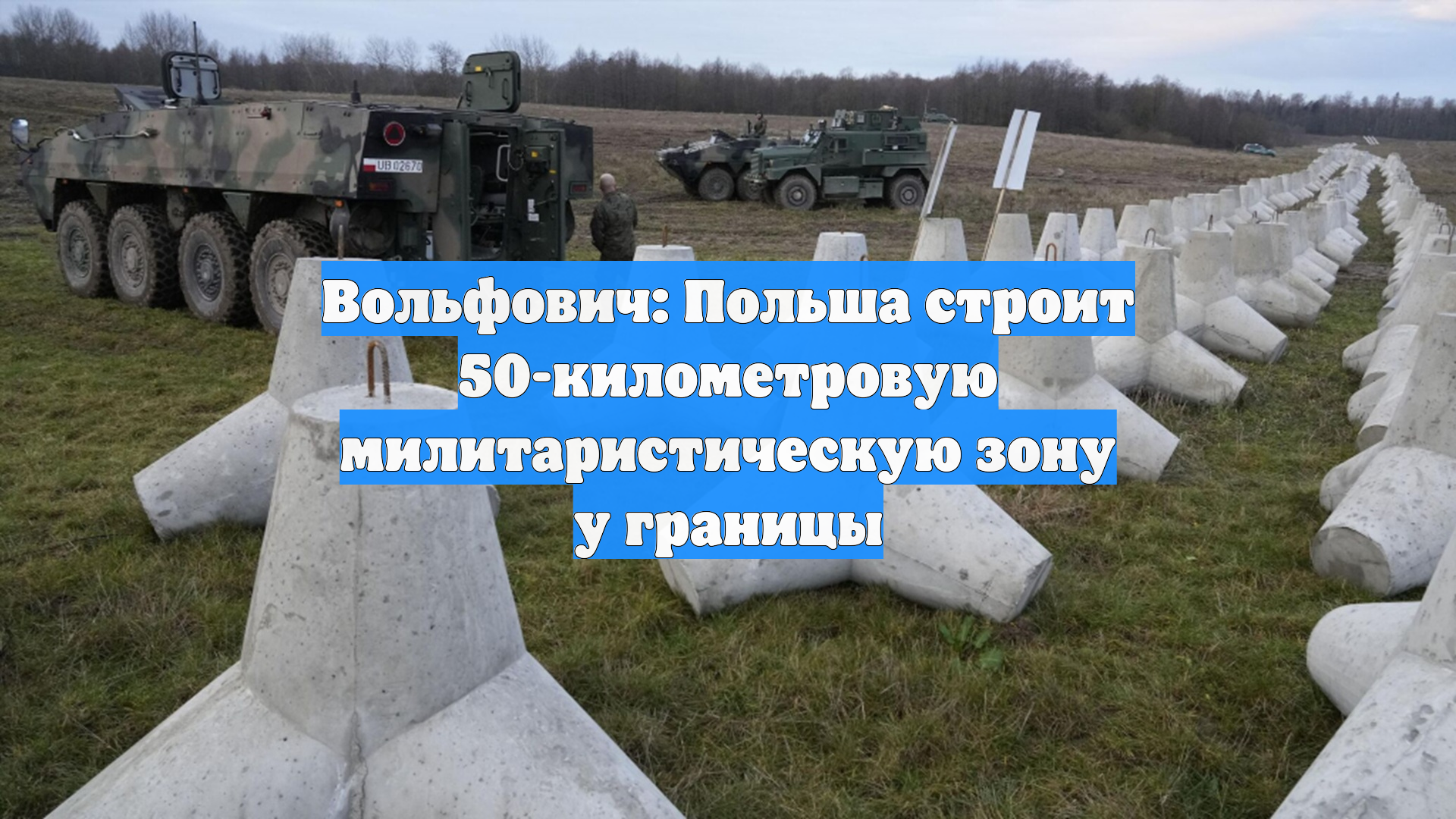 Вольфович: Польша строит 50-километровую милитаристическую зону у границы