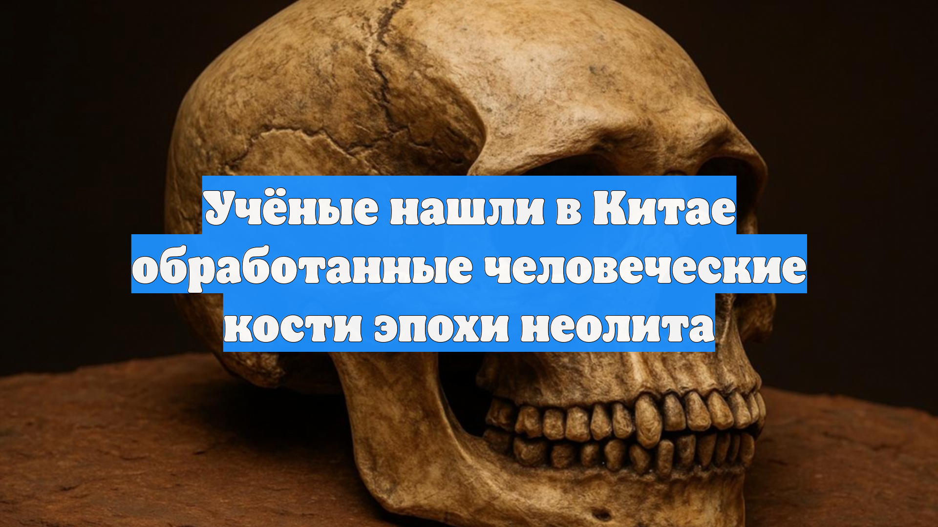 Учёные нашли в Китае обработанные человеческие кости эпохи неолита