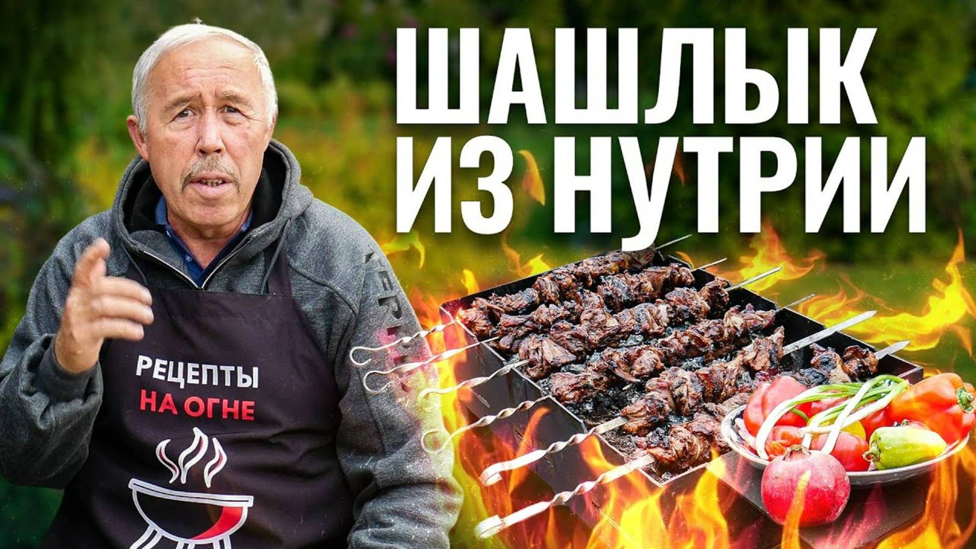 Шашлык на мангале, нутрия в гранатовом эликсире