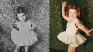 Ролик из оживших фото в цвете