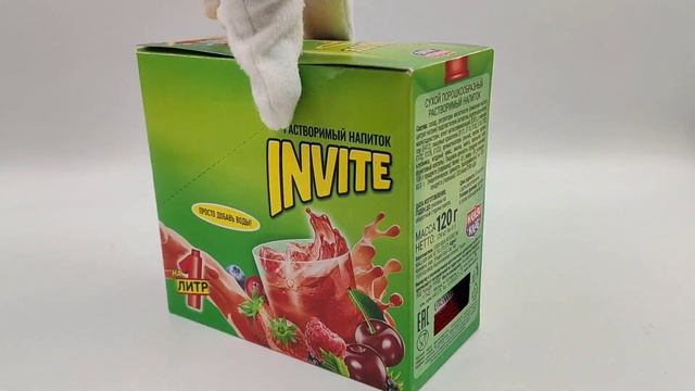 Растворимый напиток ИНВАЙТ INVITE КОЛА. Набор 24шт по 5гр на 1 литр