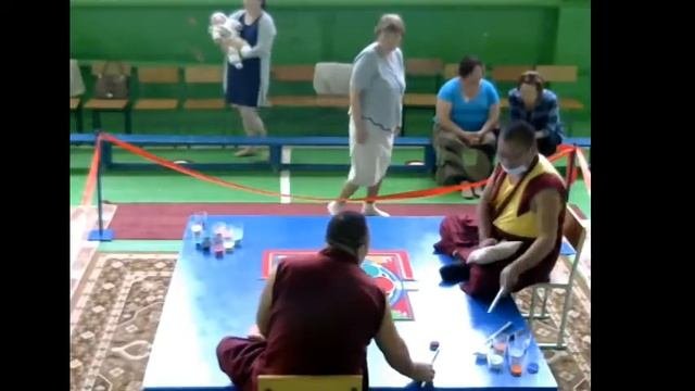 Мандала Зеленой Тары построеная в Улан-Холе(8-12 июня 2016) 9.06.2016