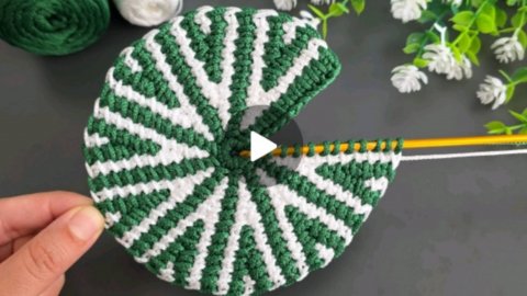 Круглый мотив крючком #всевжизнисвязано #вязаниекрючком